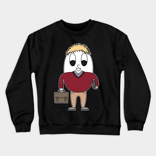 Law-Student Egg Crewneck Sweatshirt by M.-P.-Mueller